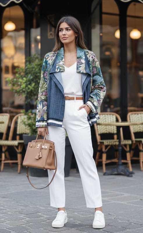 Striukė -bomberis su džinsiniu audiniu (Sv158)