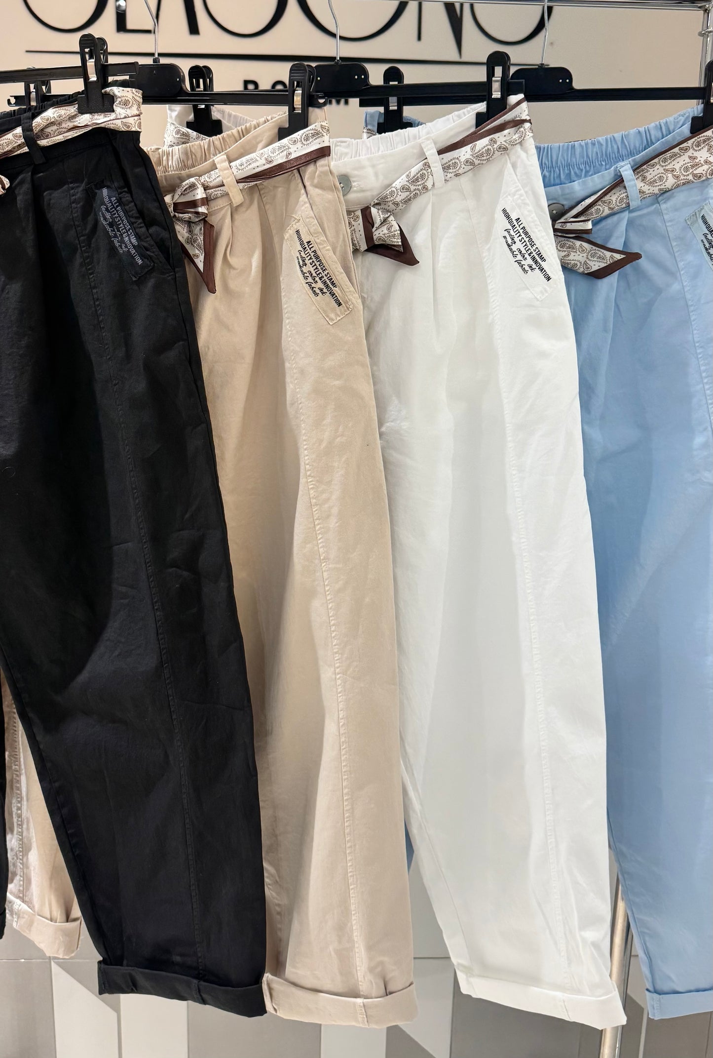 Kelnės su skarele (K603)