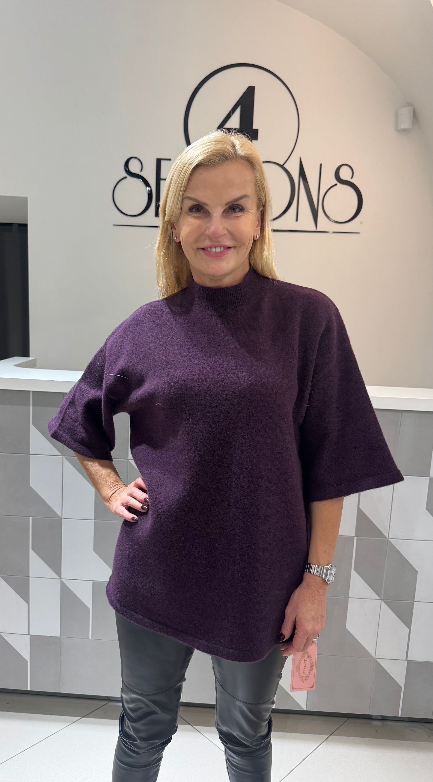 Kašmyro vilnos megztukas ilgesnio modelio (M468)