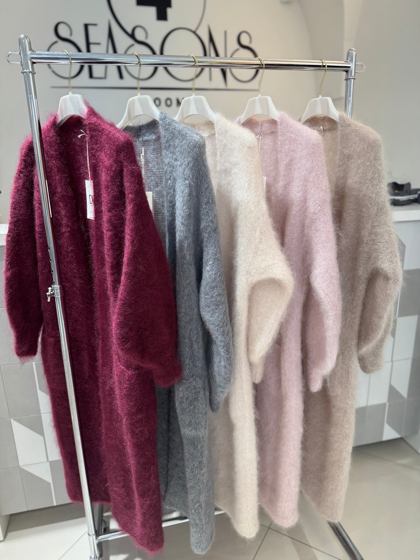 Ilgas kid mocheros kardiganas (M359)