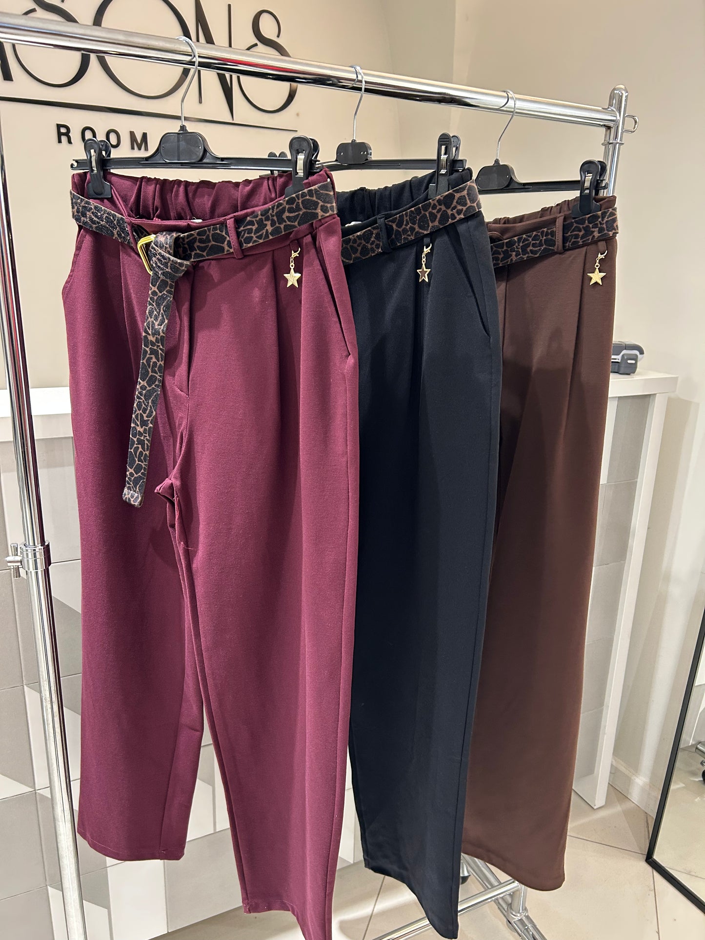 Kelnės su diržu (k513)