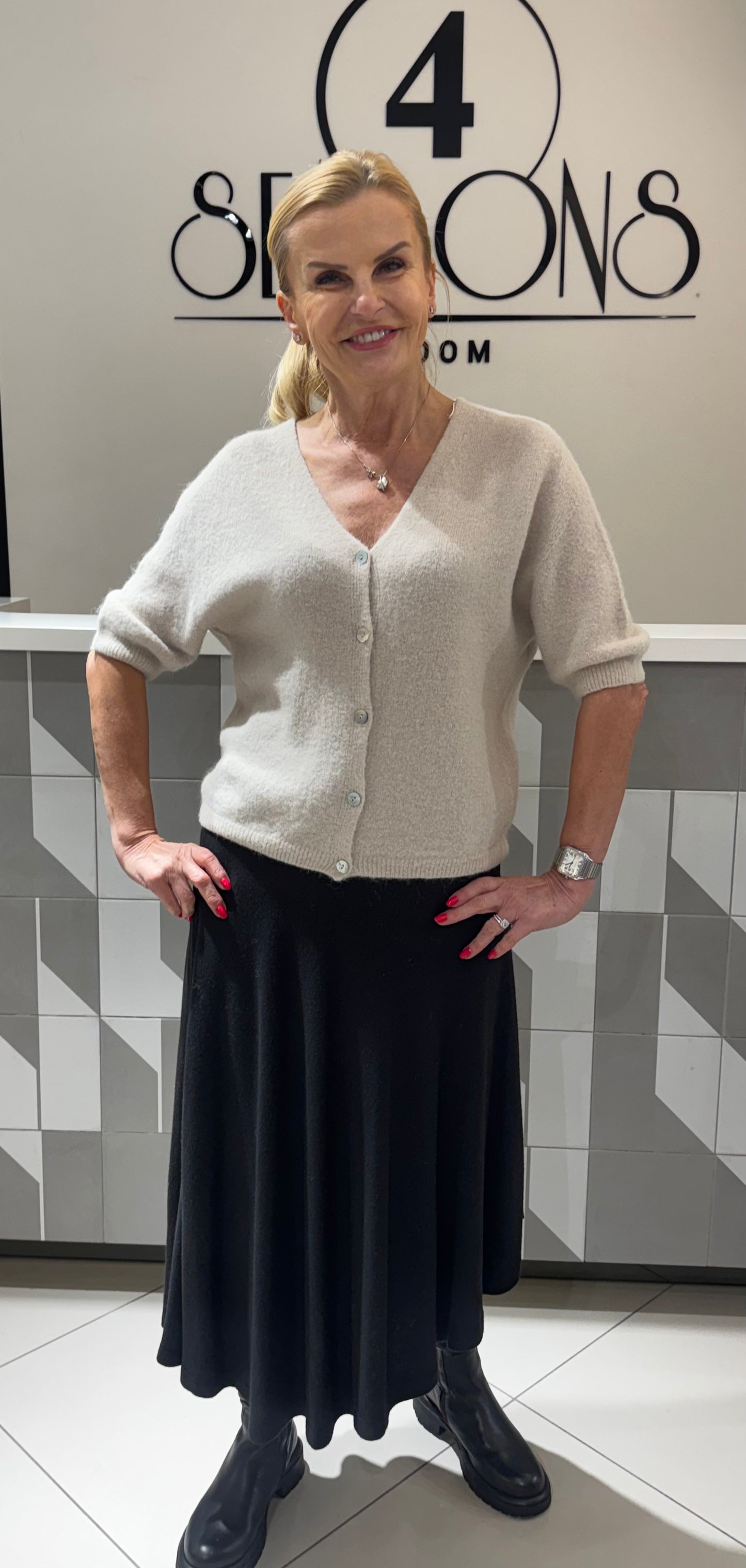 Baby alpakos vilnos kardiganas (m508)