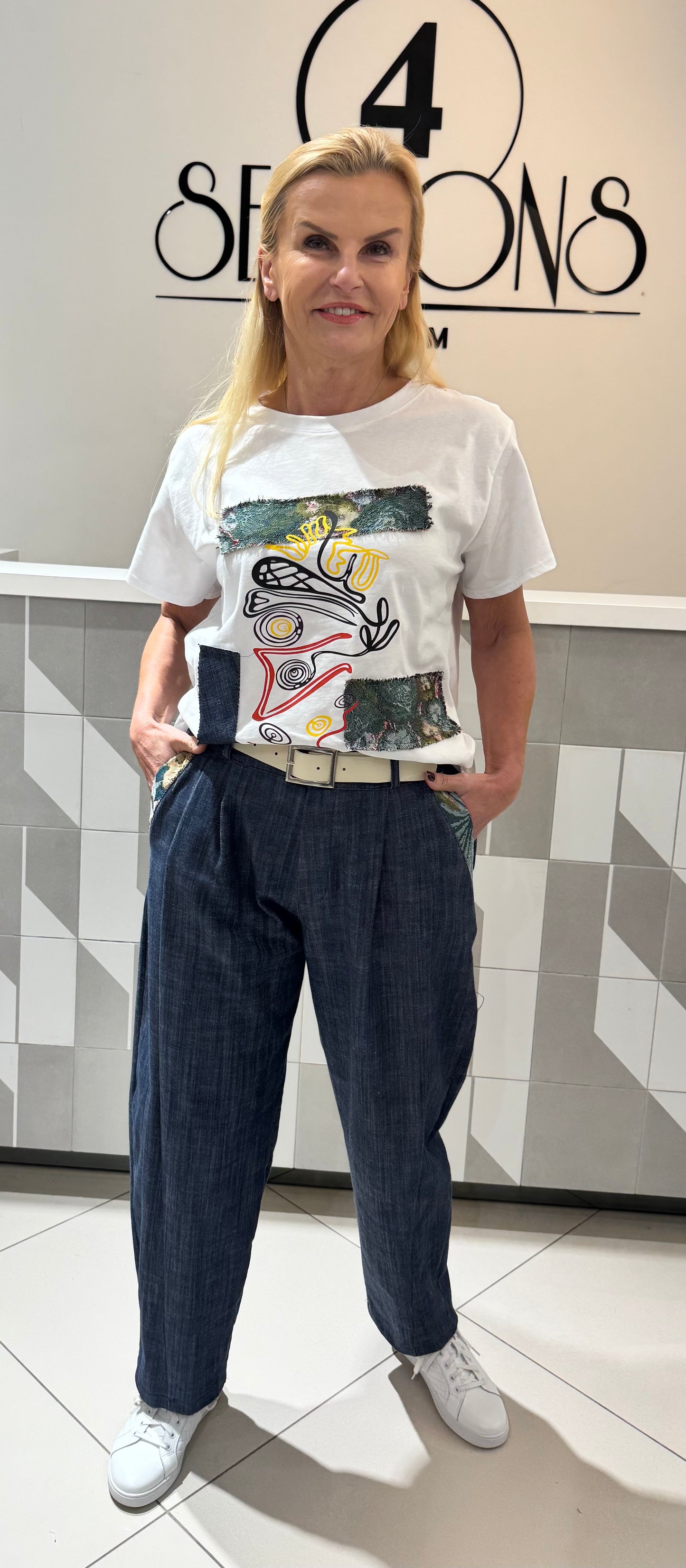 Kelnės plono džinsinio audinio (K602)