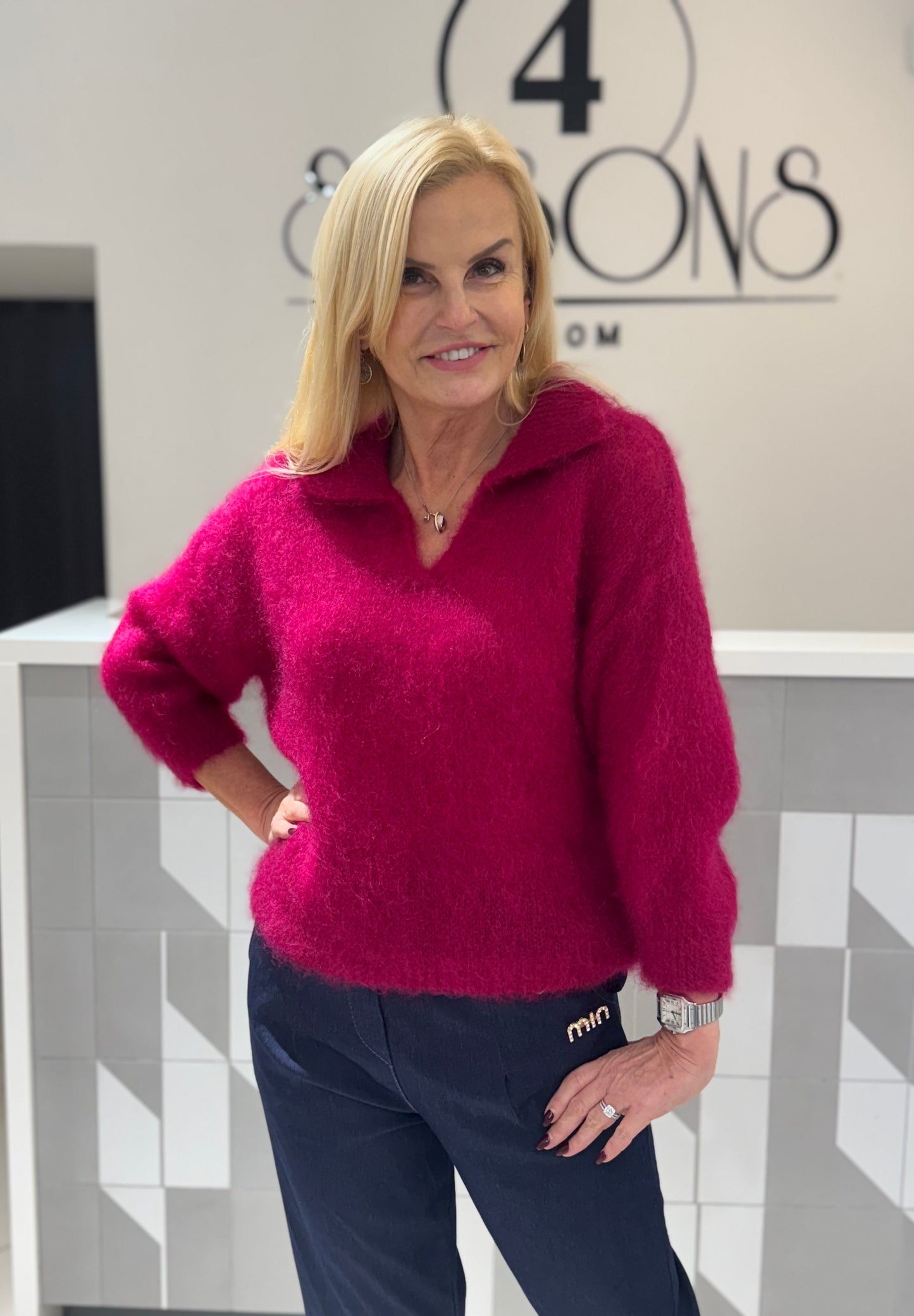 Megztinis su kalnieriuku (kid moheros)(M379)