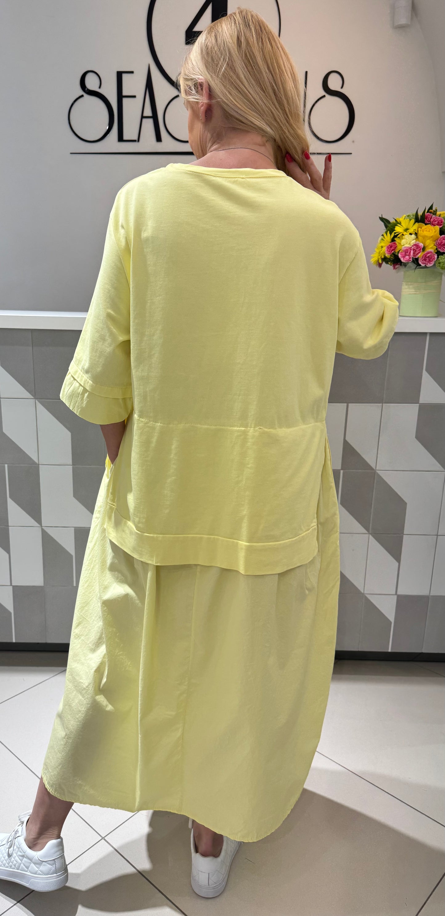 Suknelė su palaidinės imitacija (S239)