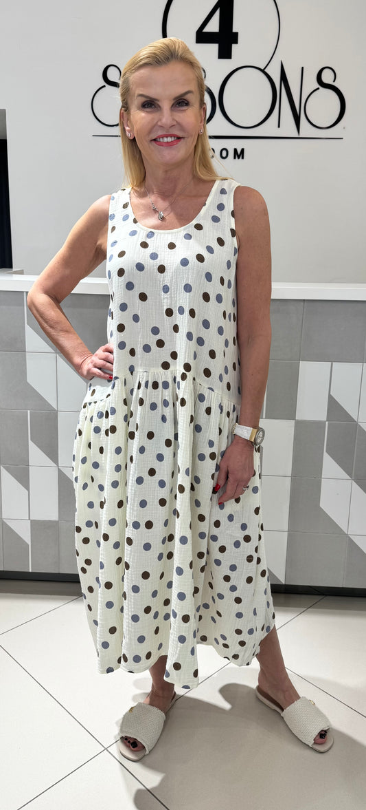 Suknelė su žirniais S232)