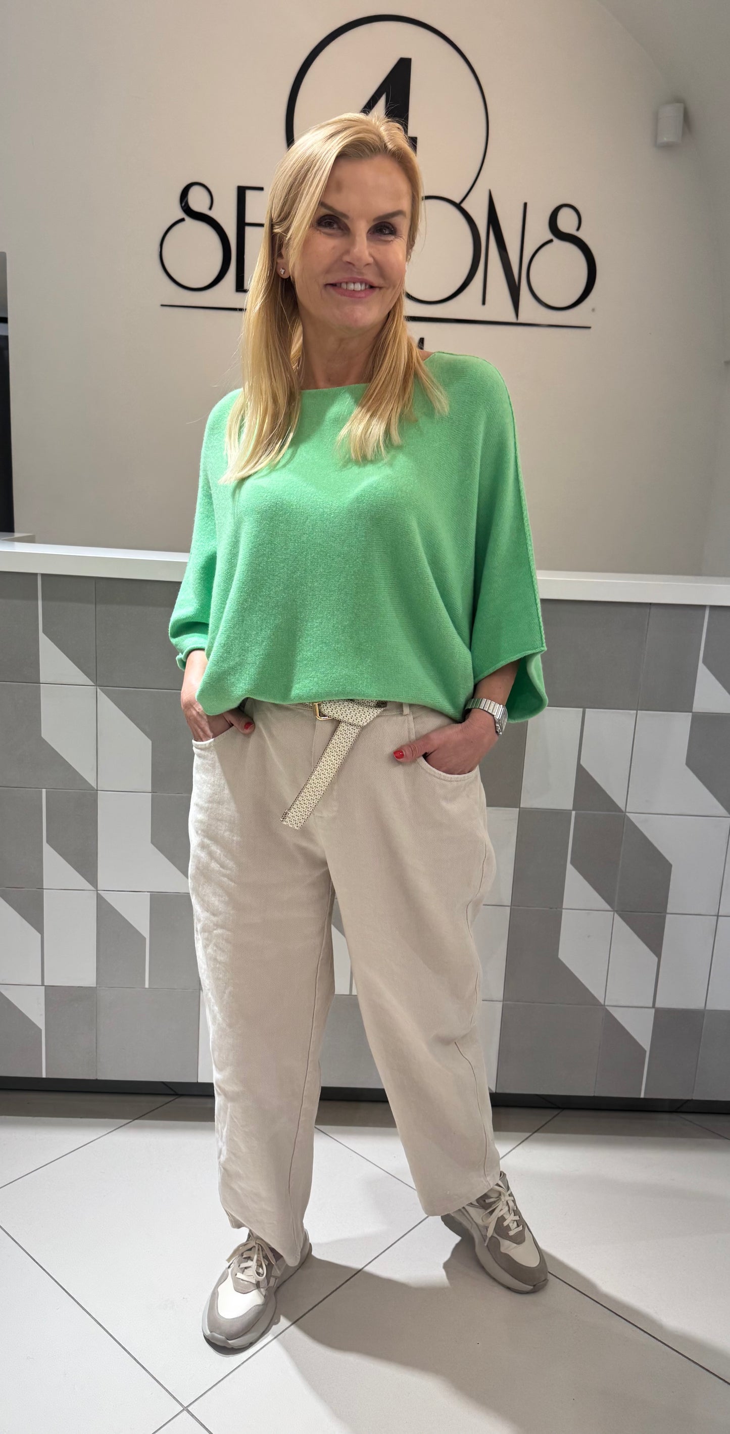 Džinsinio audinio kelnės didesniam dydžiui (k571)