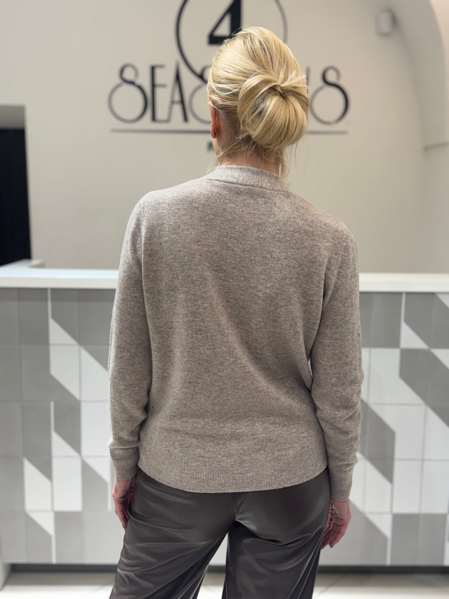 Dvigubas kašmyro vilnos megztukas (M473)