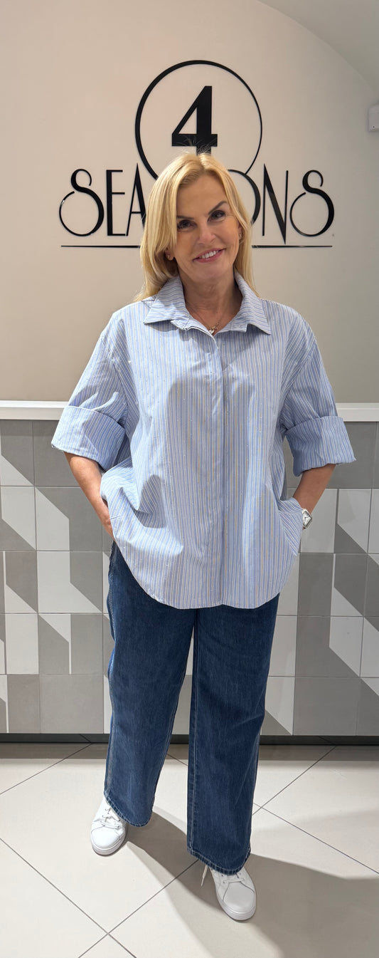 Dryžuoti marškiniai su žėručiais (p879)