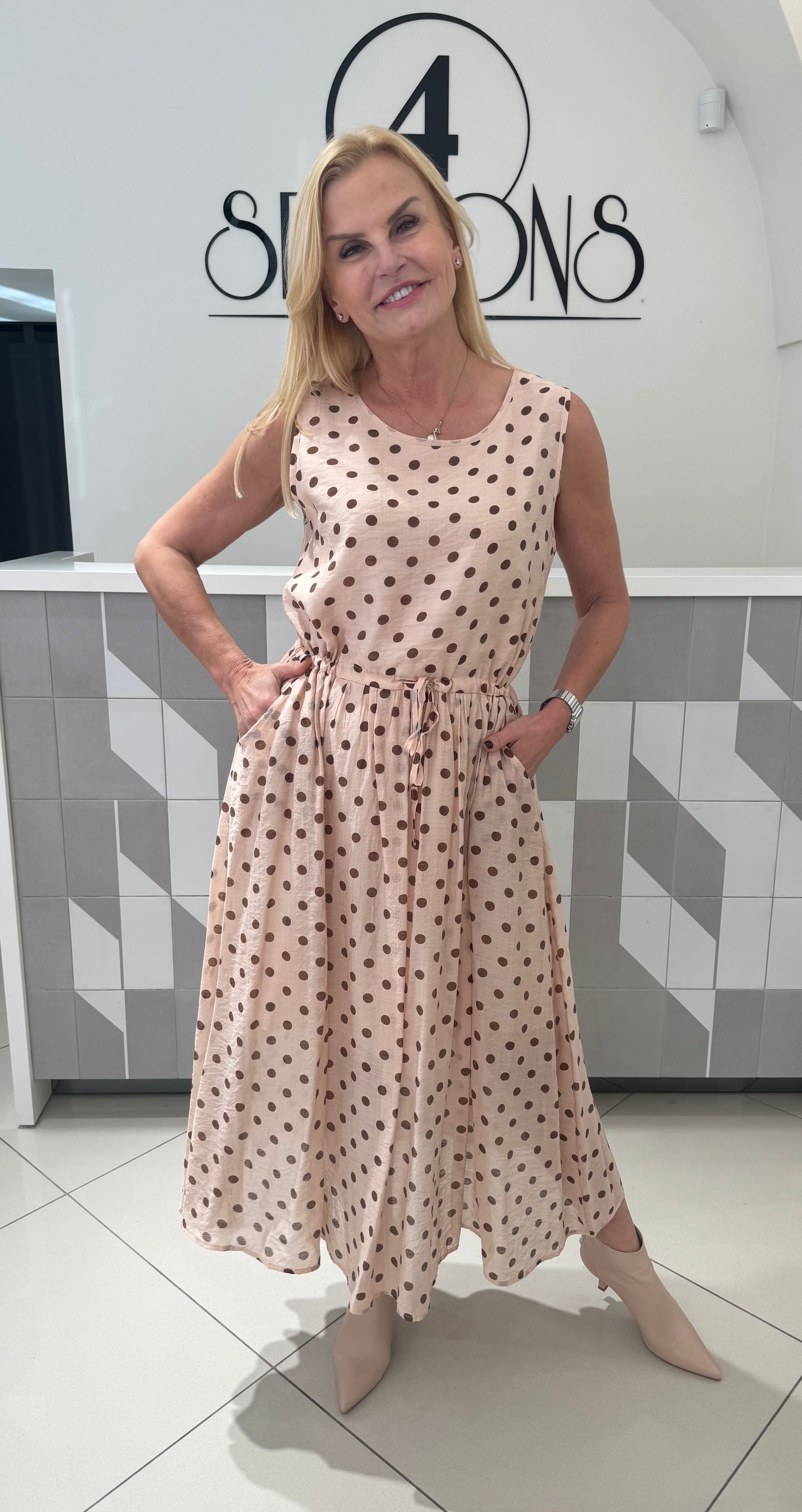Suknelė su žirniukais S188