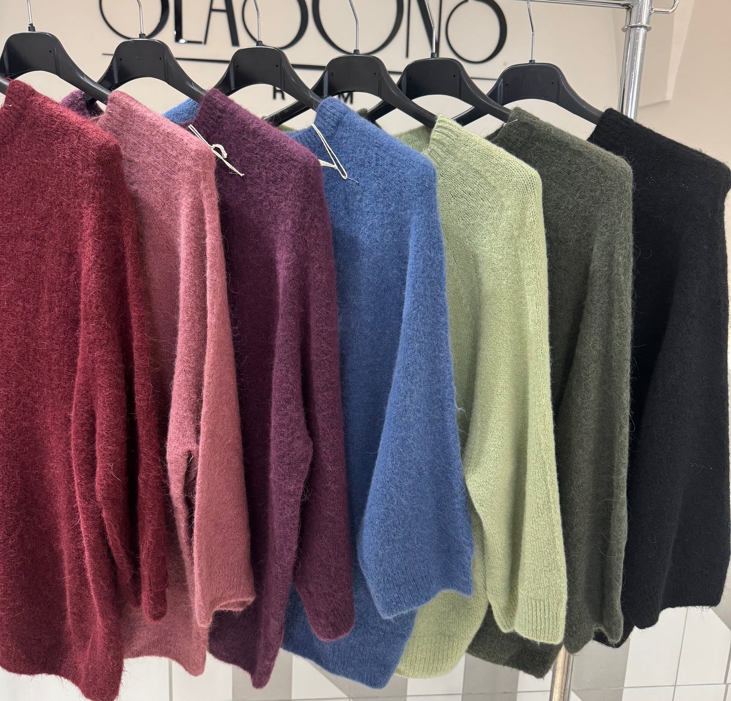 Megztukas su baby alpakos vilna su 3/4 rankovėmis (m433)