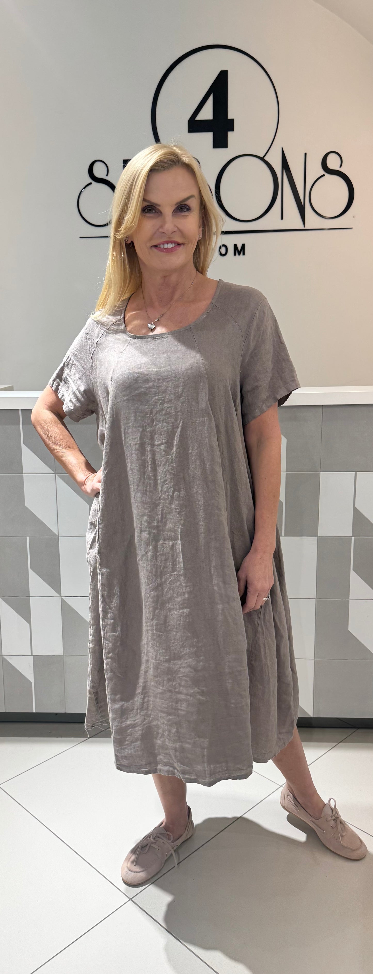 Lino suknelė (S238)