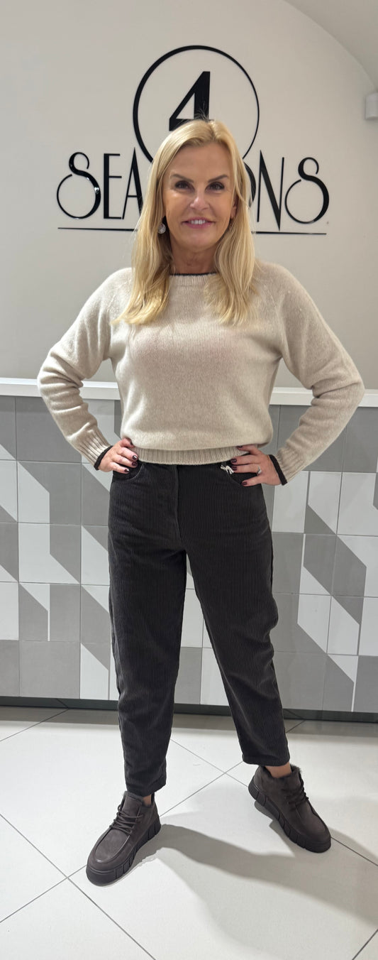 S dydžio velvetinio audinio kelnės (modelis  mažintas)(K528)