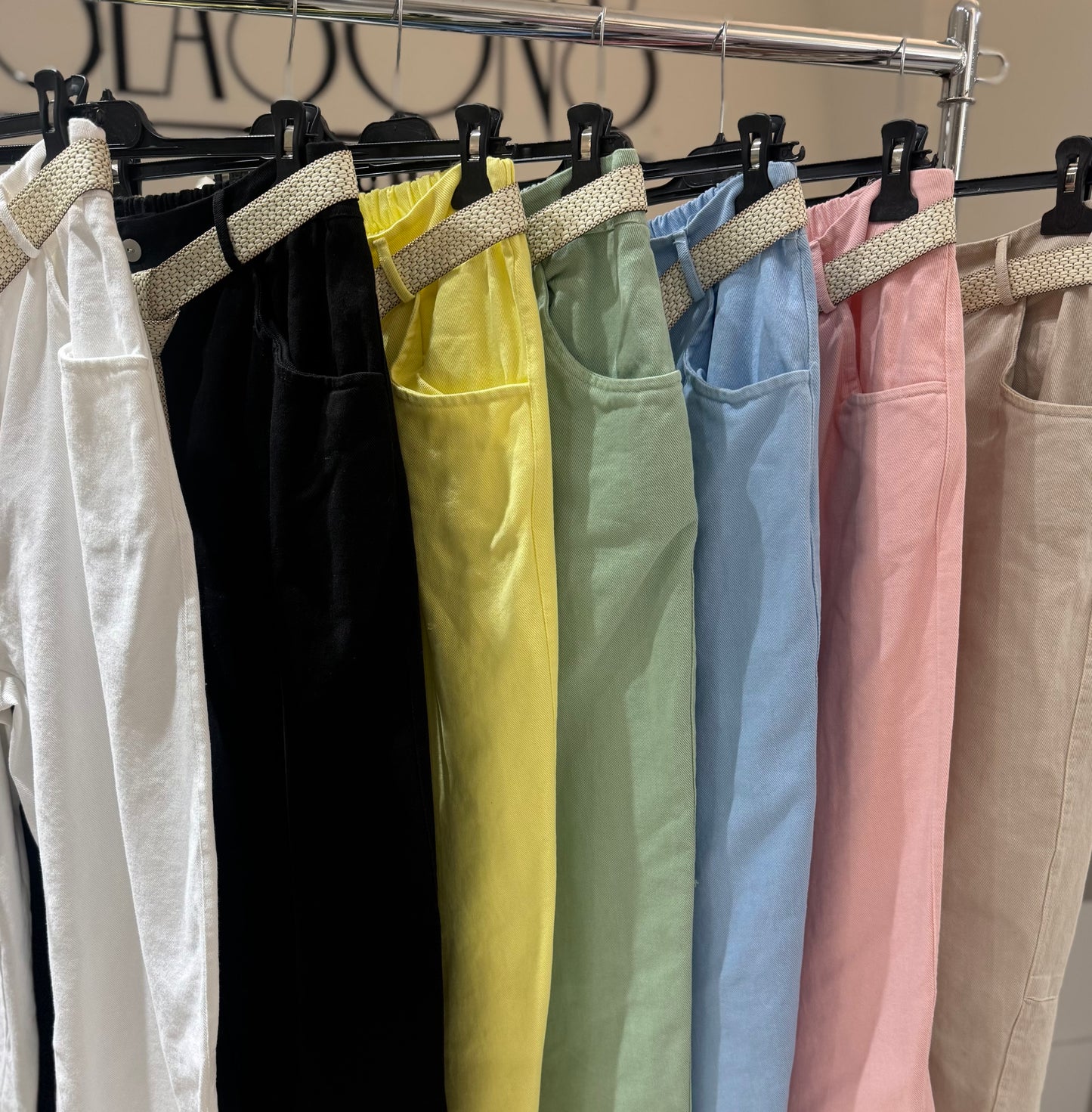 Džinsinio audinio kelnės didesniam dydžiui (k571)