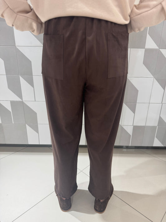 Kelnės didesniam dydžiui (zomšos imitacija ) (K515)