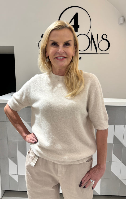 Megztinis trumpomis rankovėmis (M540)