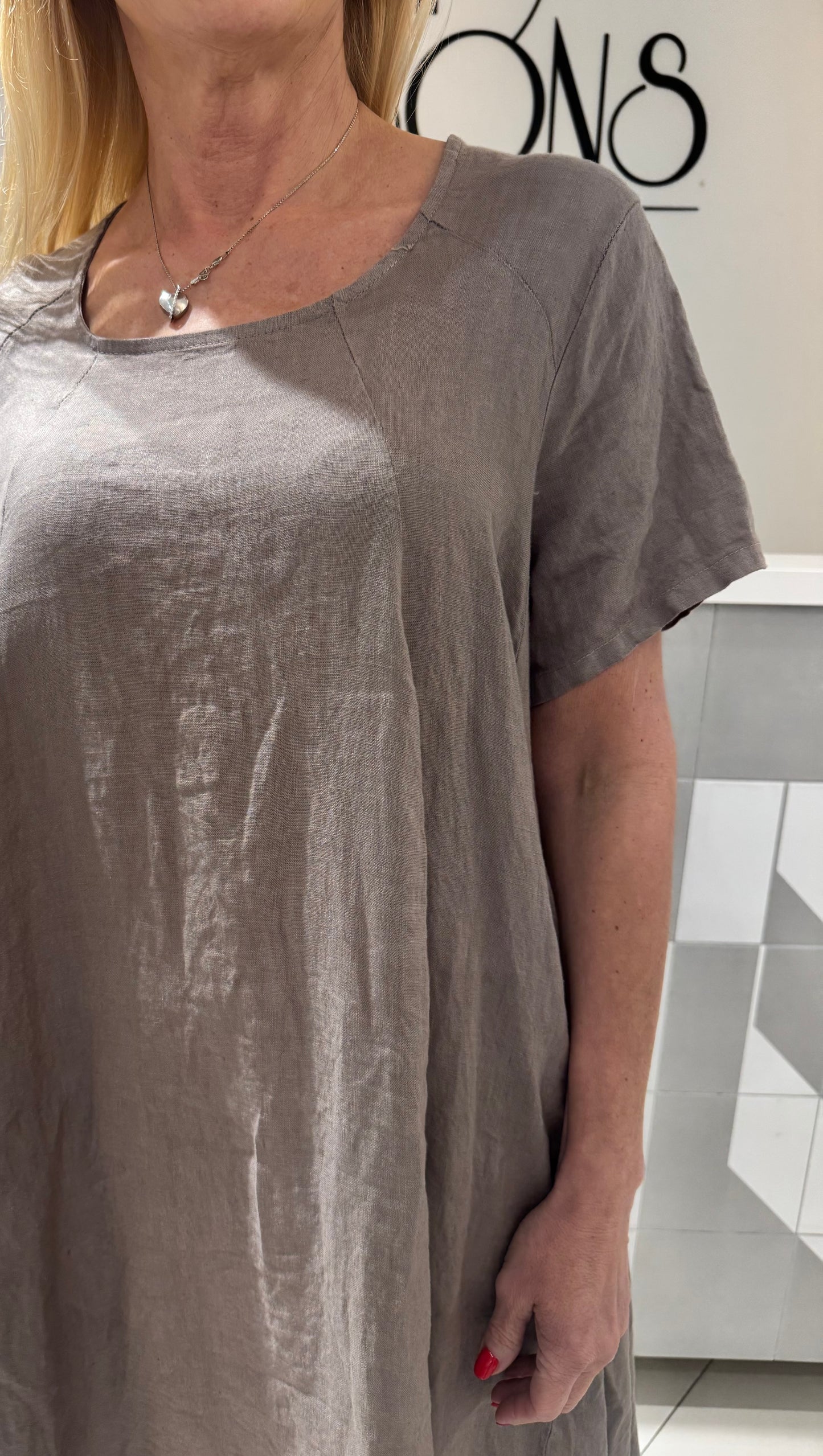 Lino suknelė (S238)