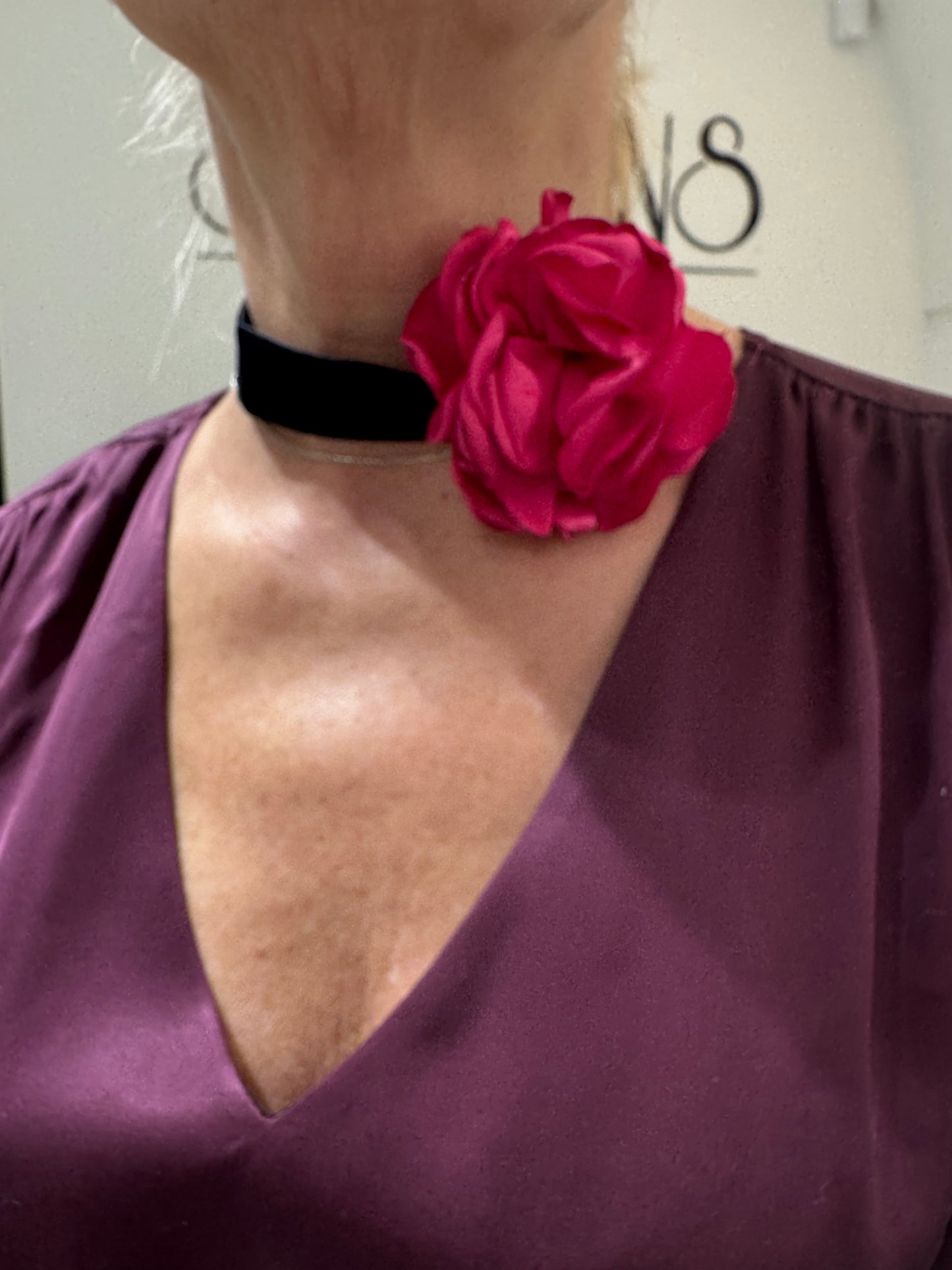 Kaklo papuošalas su Gėle (G1)