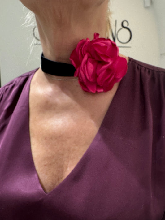 Kaklo papuošalas su Gėle (G1)