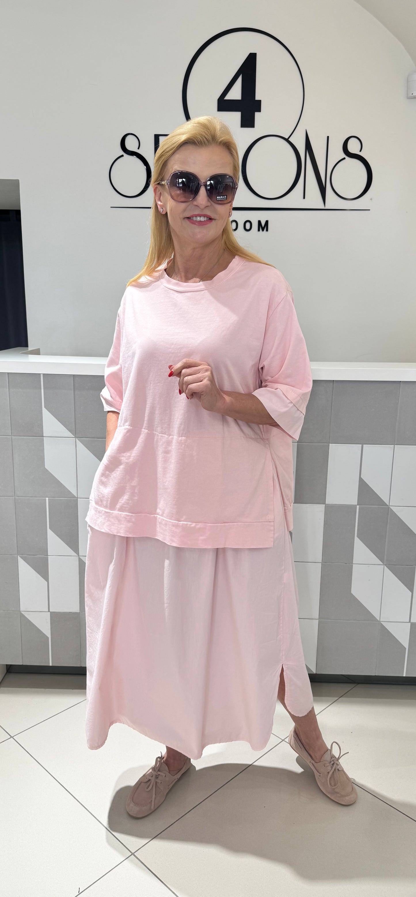Suknelė su palaidinės imitacija (S239)