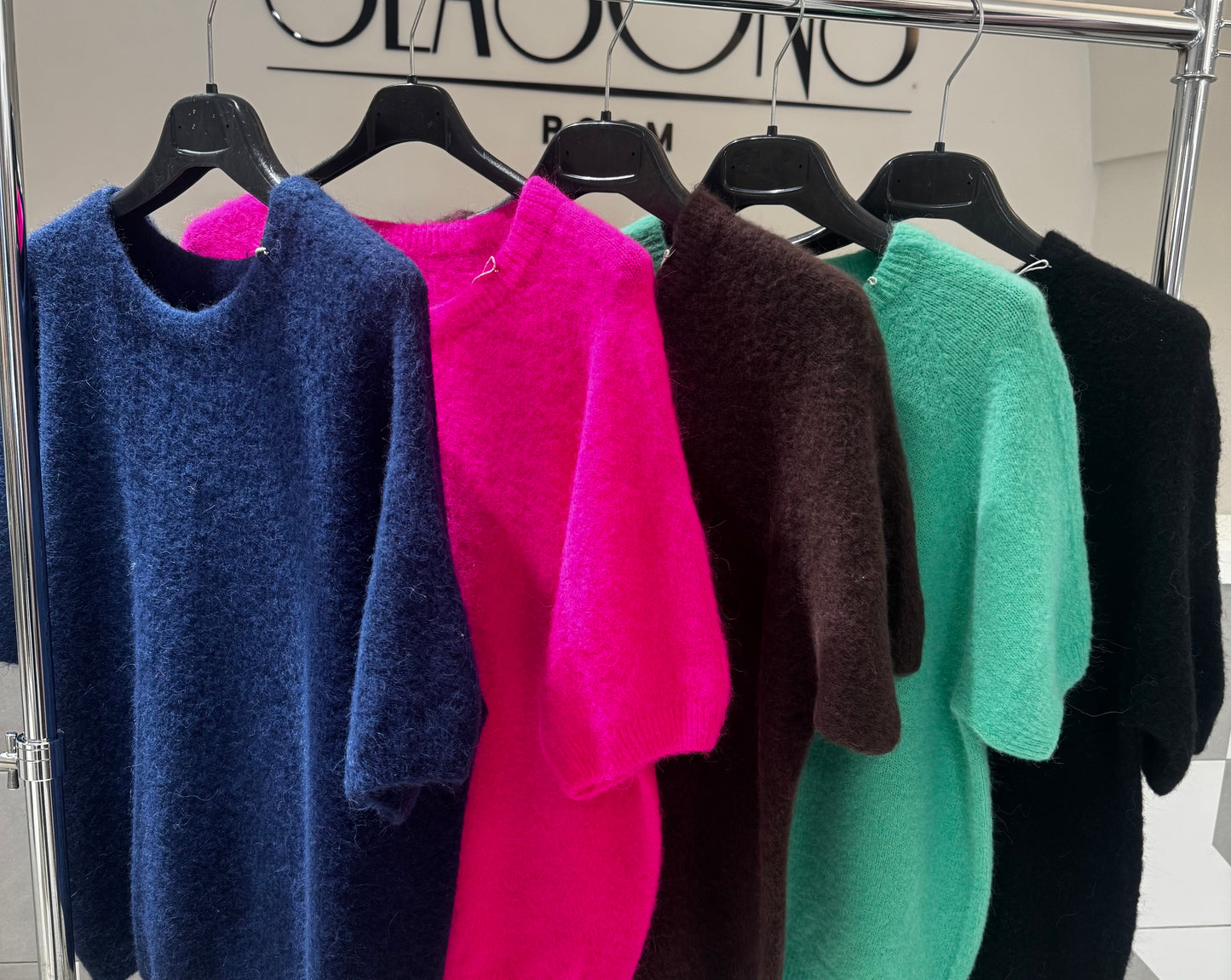 Baby alpakos vilnos megztukas trumpomis(m509) rankovėmis