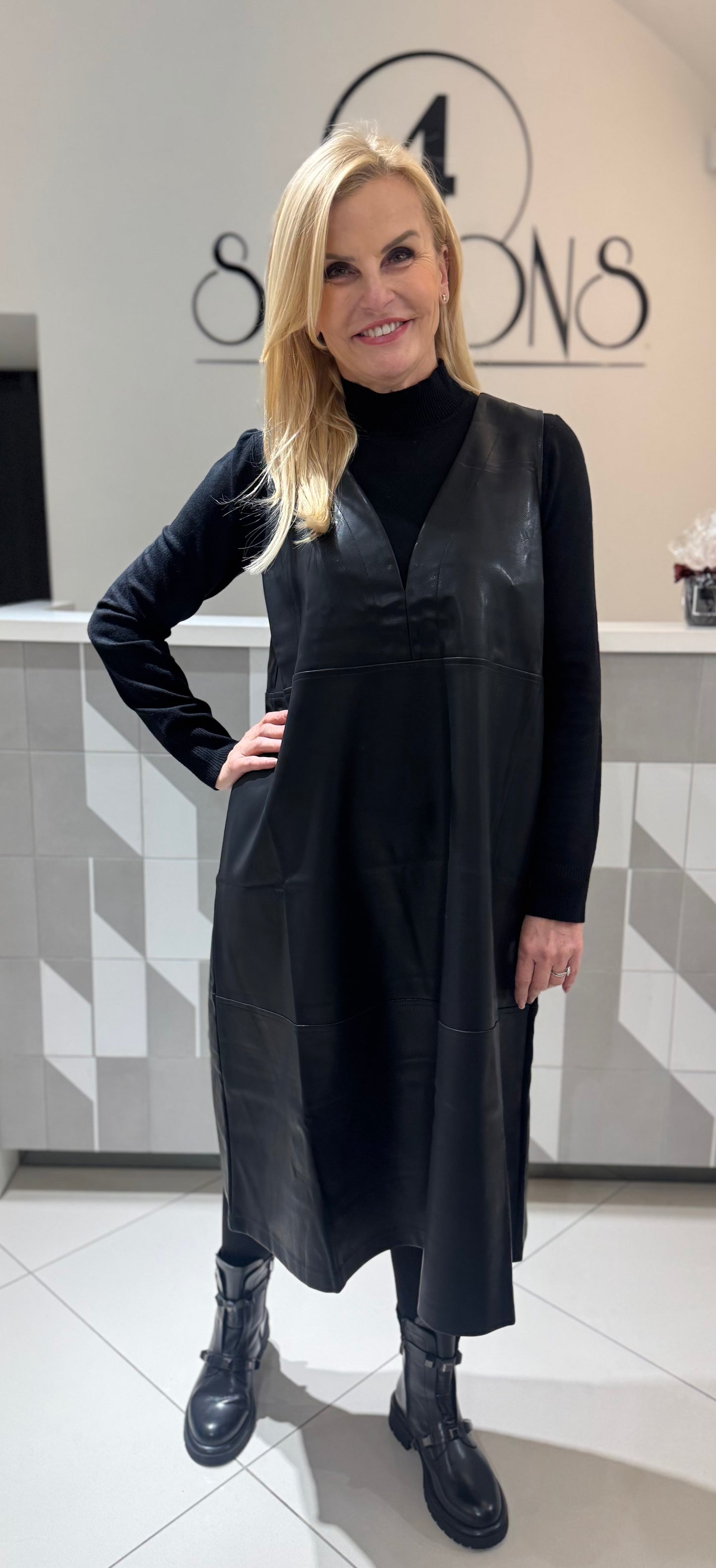 Eko odos suknelė-sarafanas (S171)