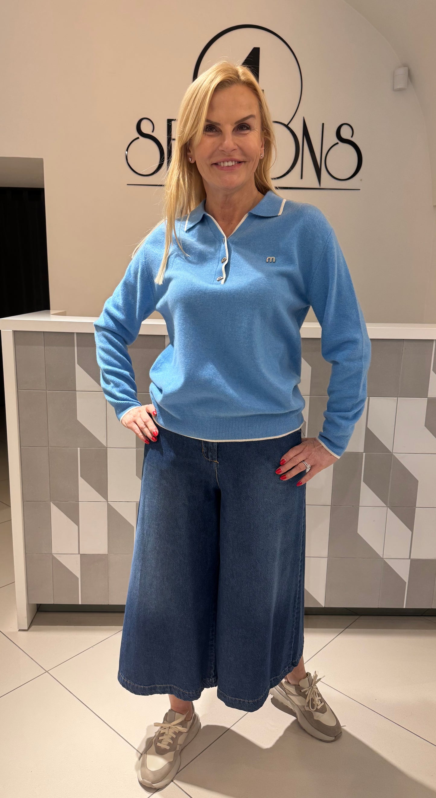 Džinsai Cherry blue (k501)