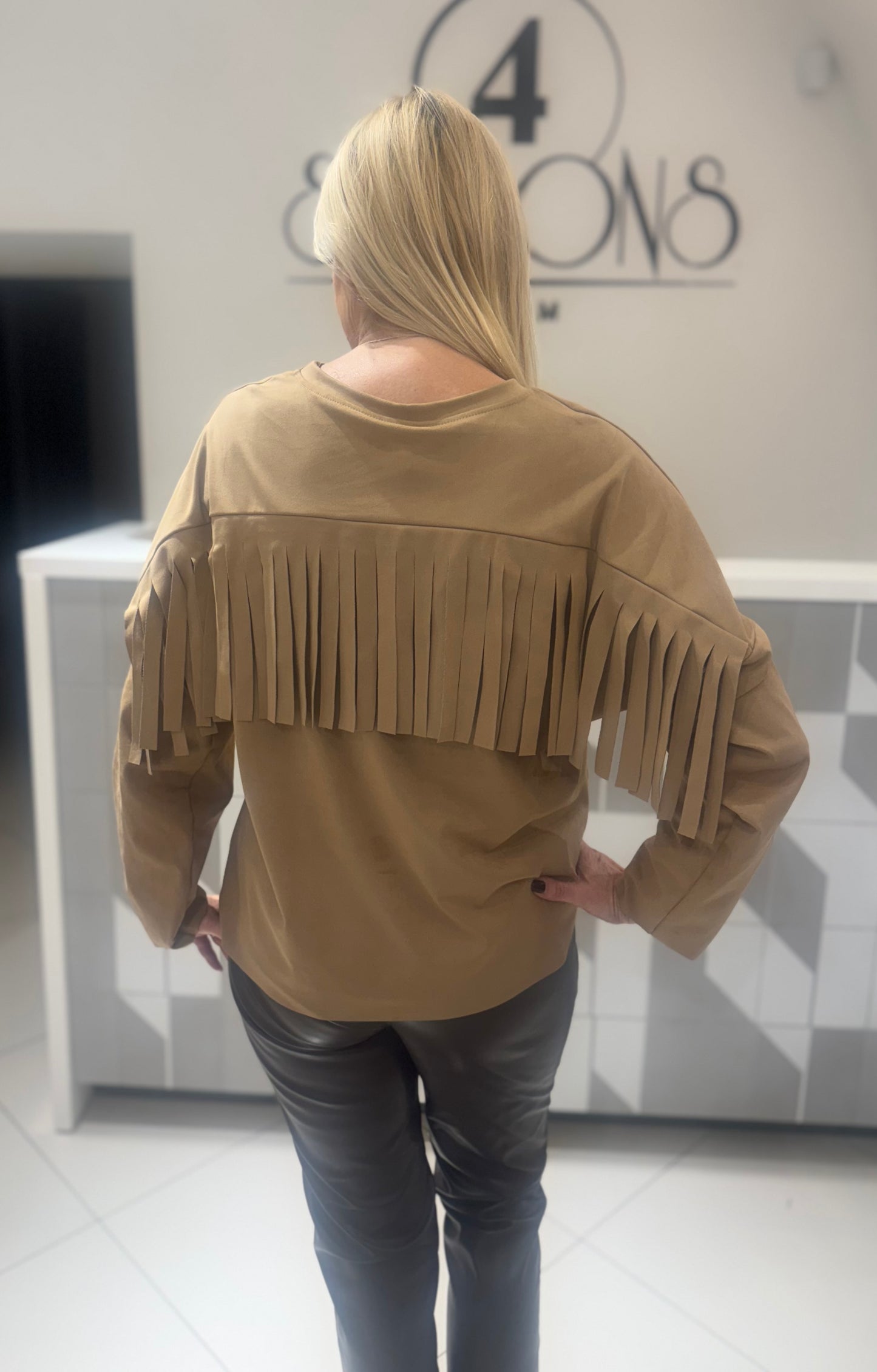 Džemperis (zomšos imitacija )(P829)