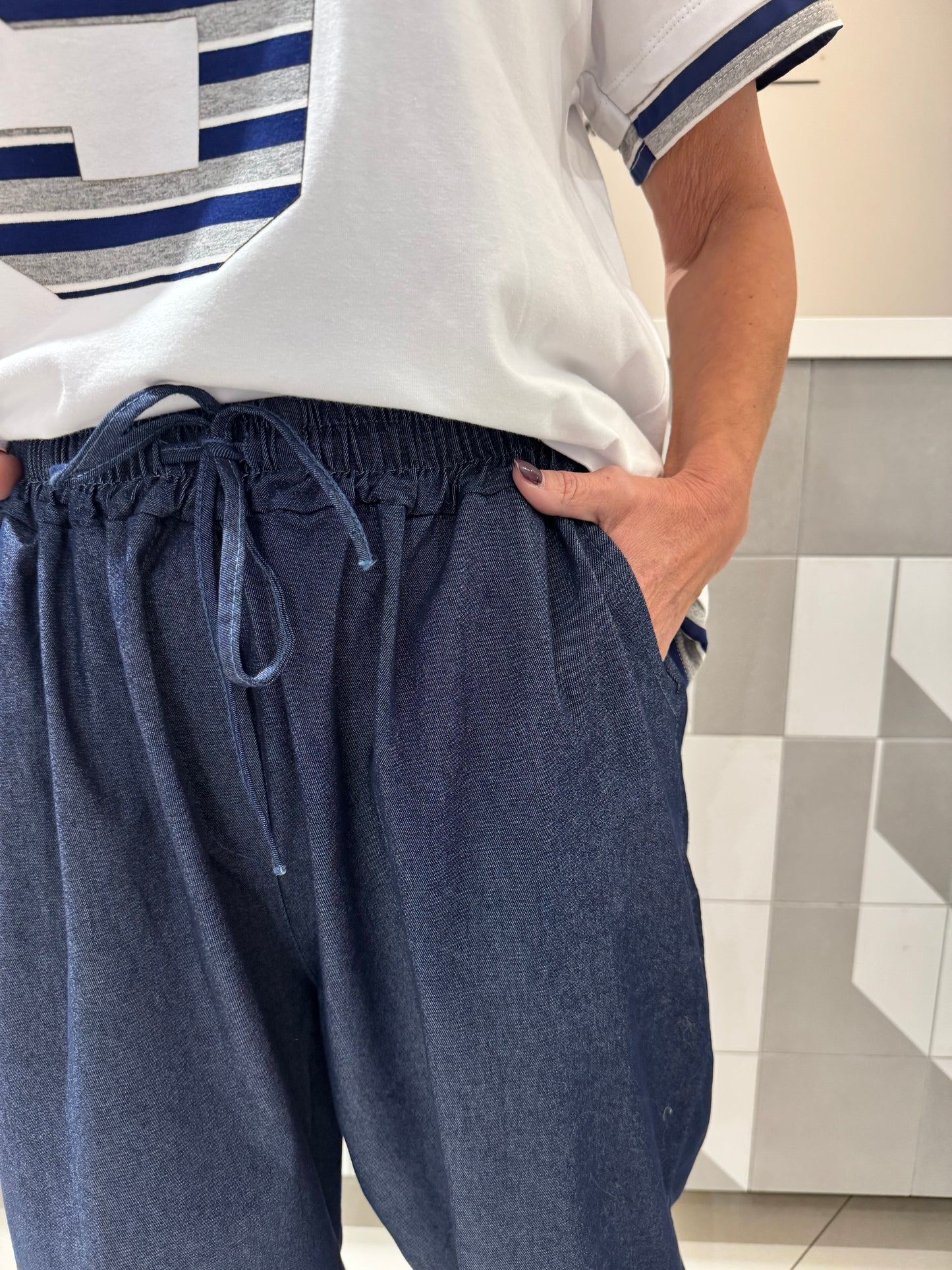 Džinsai didesniam dydžiui (K601)