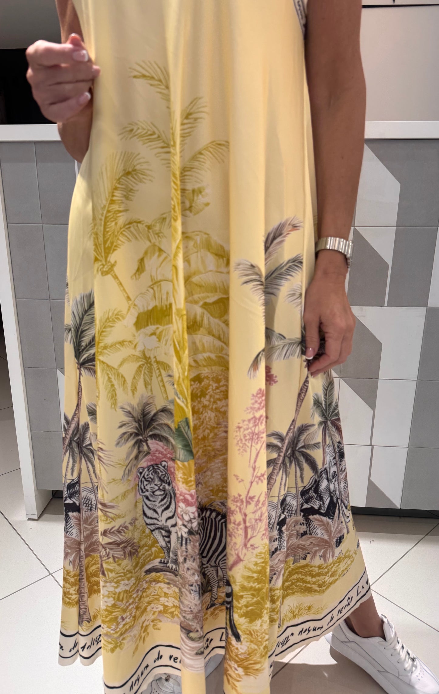 Suknelė su palmėmis(S270)