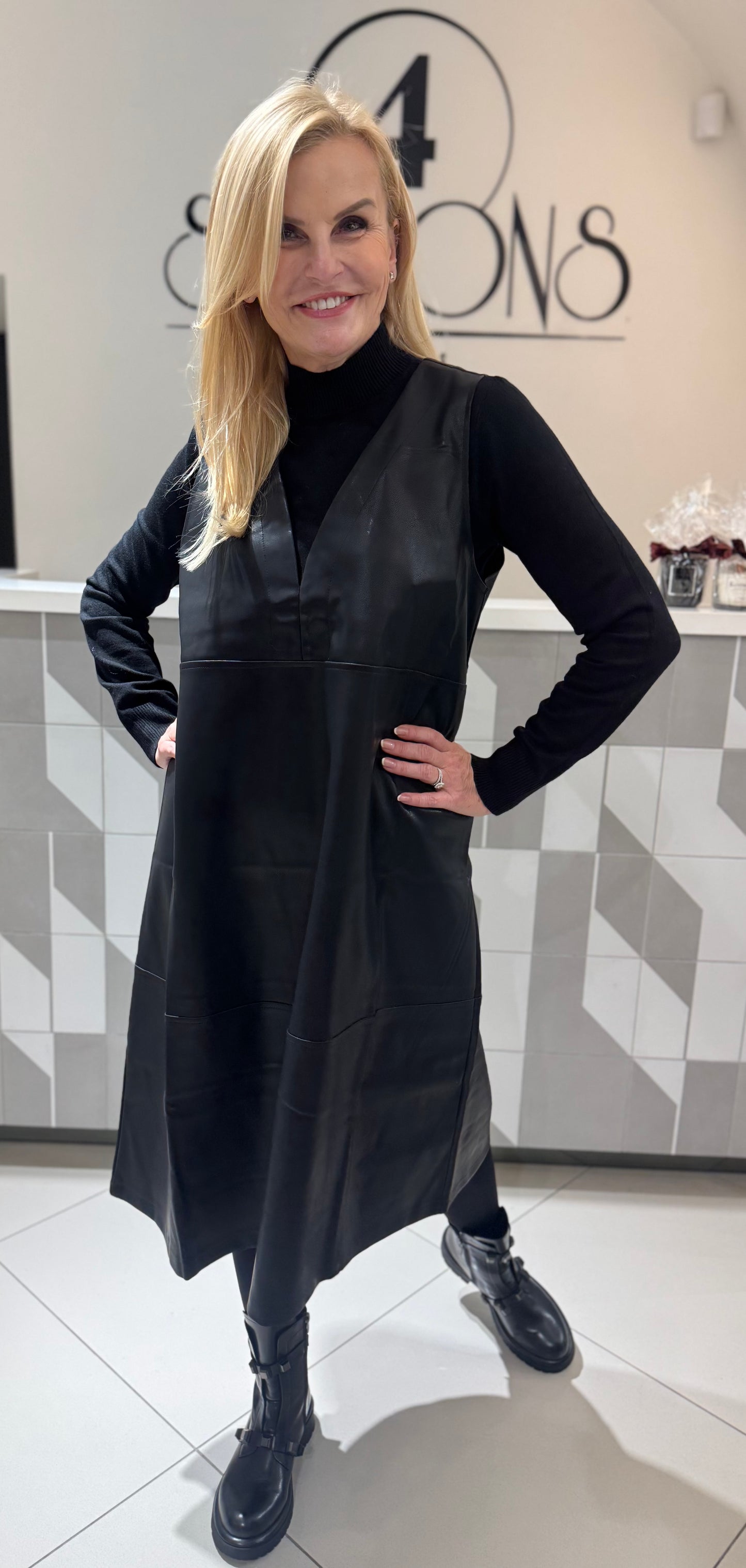 Eko odos suknelė-sarafanas (S171)