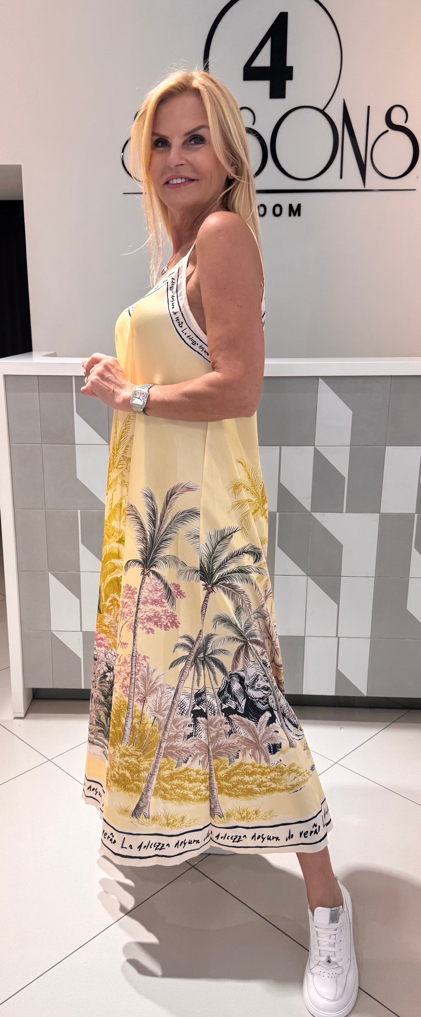Suknelė su palmėmis(S270)