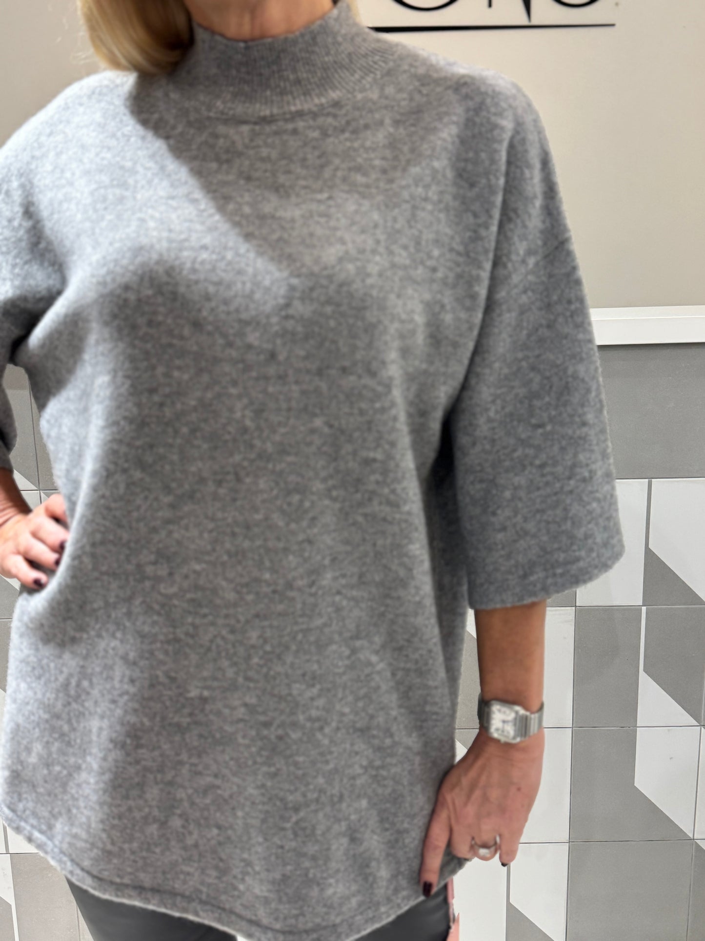 Kašmyro vilnos megztukas ilgesnio modelio (M468)