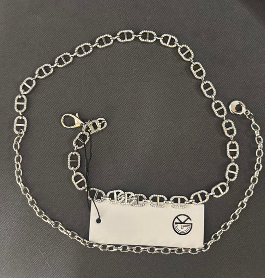 Diržas - grandinėle su Swarovski  akutėmis (D65)