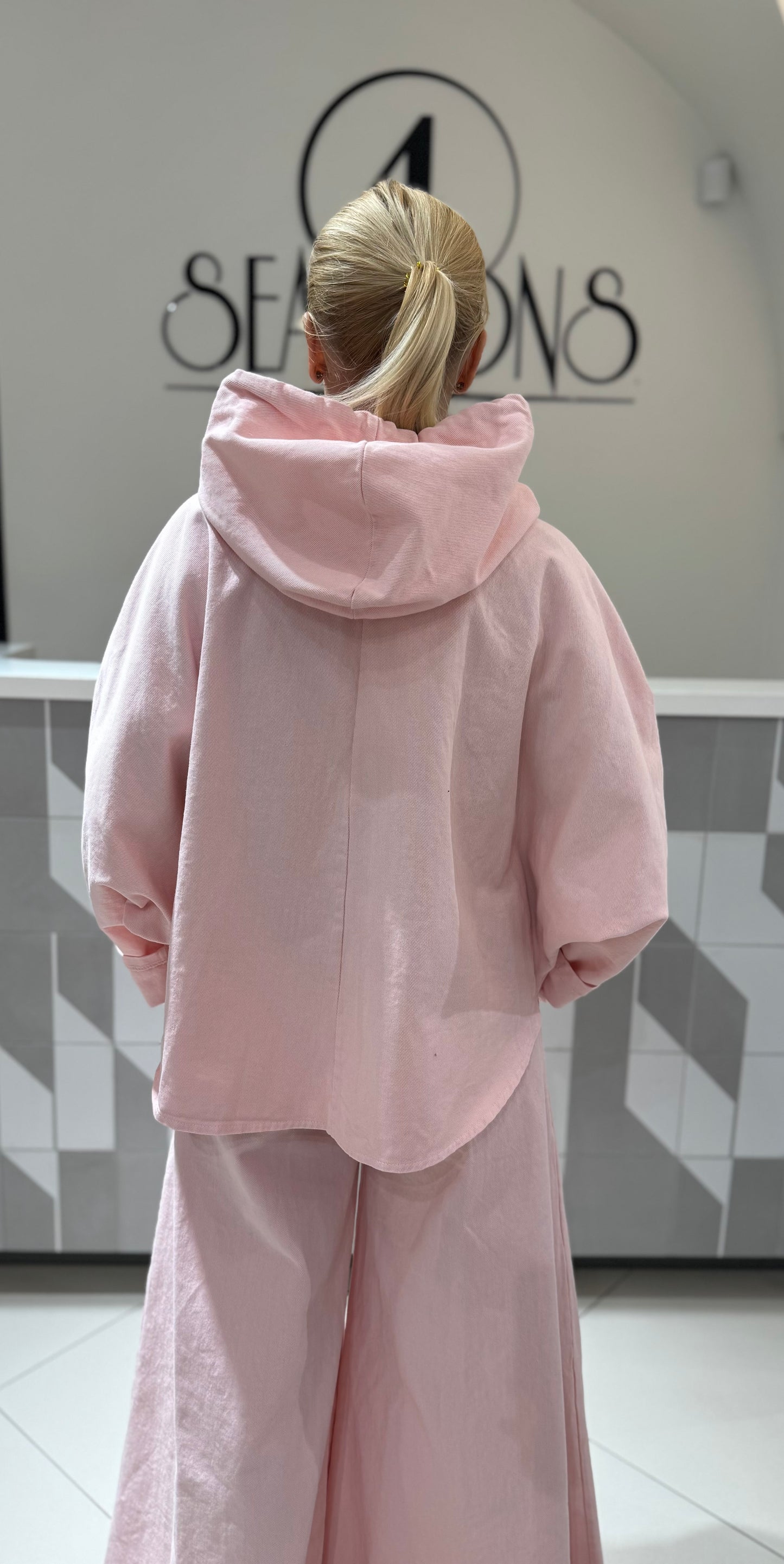 Džinsinio audinio striukė su užtrauktuku (sv157)