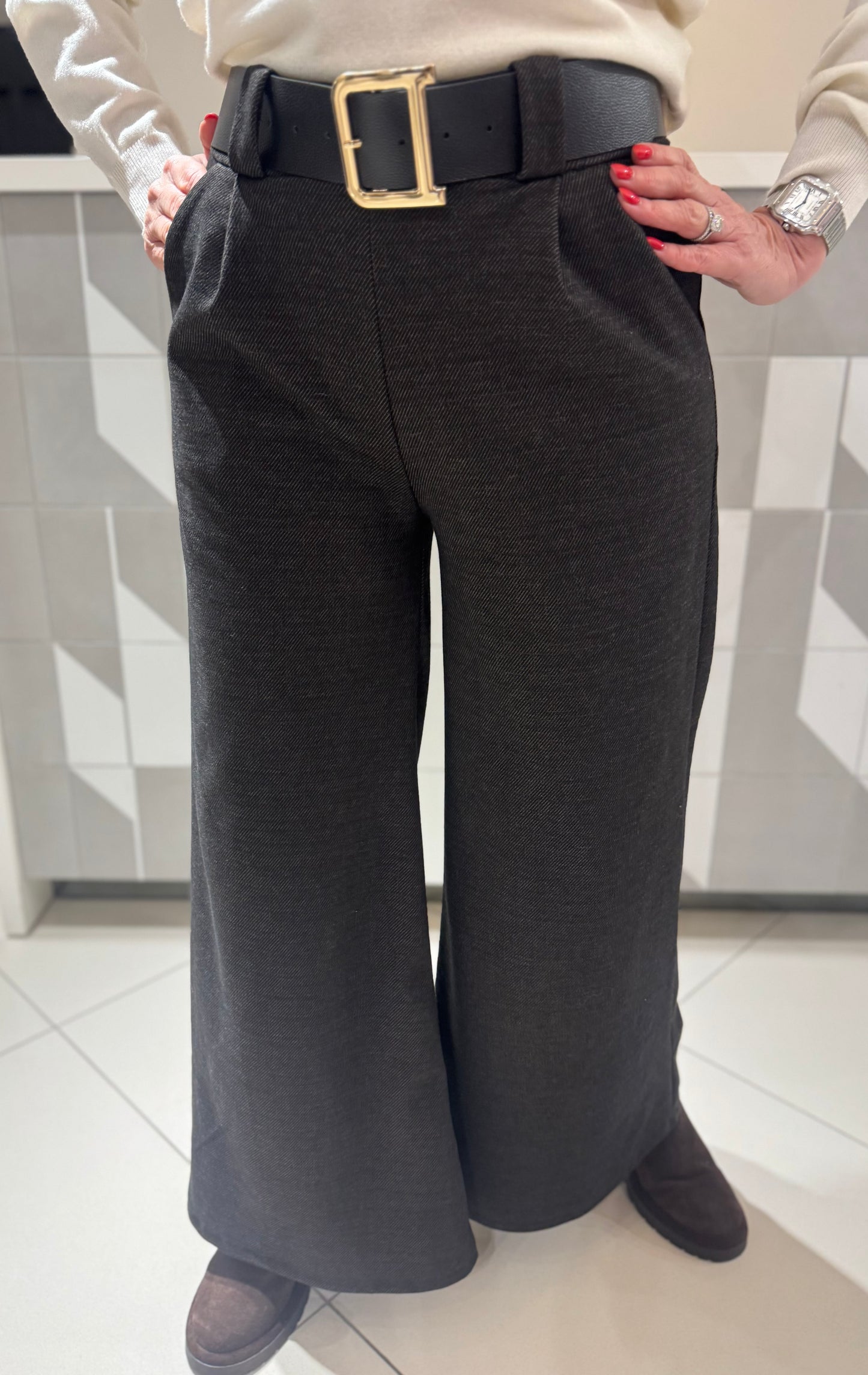 Kelnės su diržu S/M dydžiui (k565)