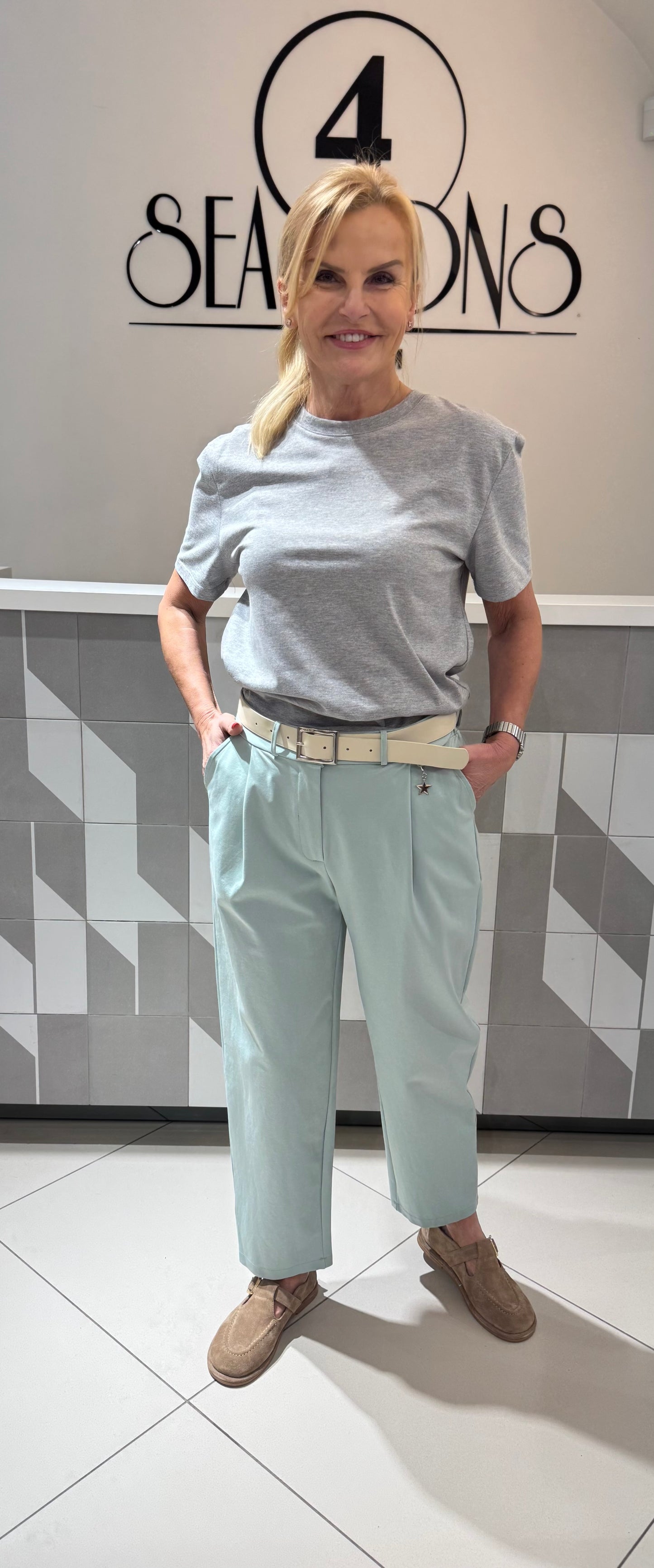 Kelnės su diržu (k572)