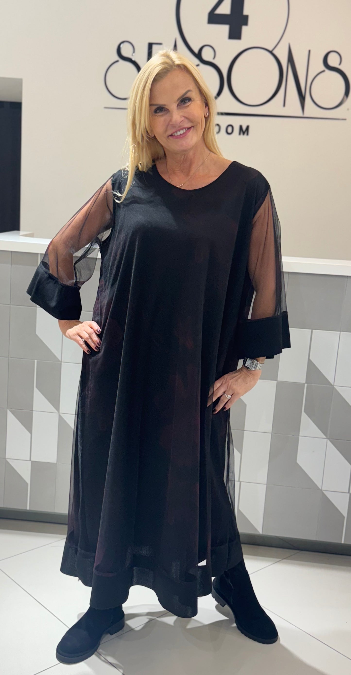 Suknelė ilga didesniam dydžiui (S346)