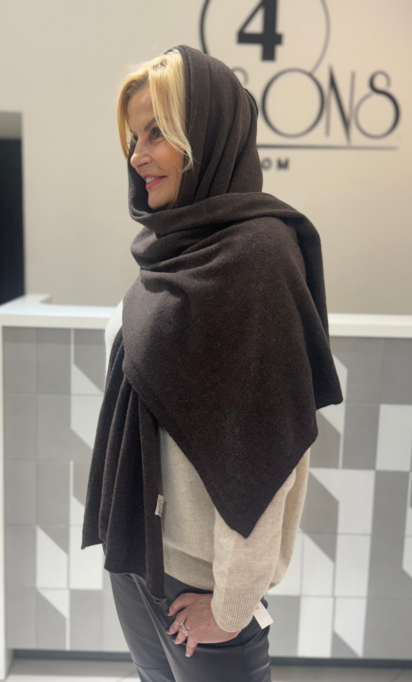 Šalikas su kašmyro vilna (D91)