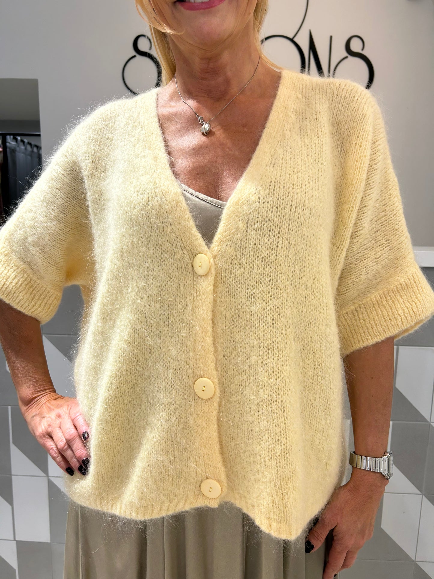 Mocheros kardiganas trumpom rankovėm (M370)