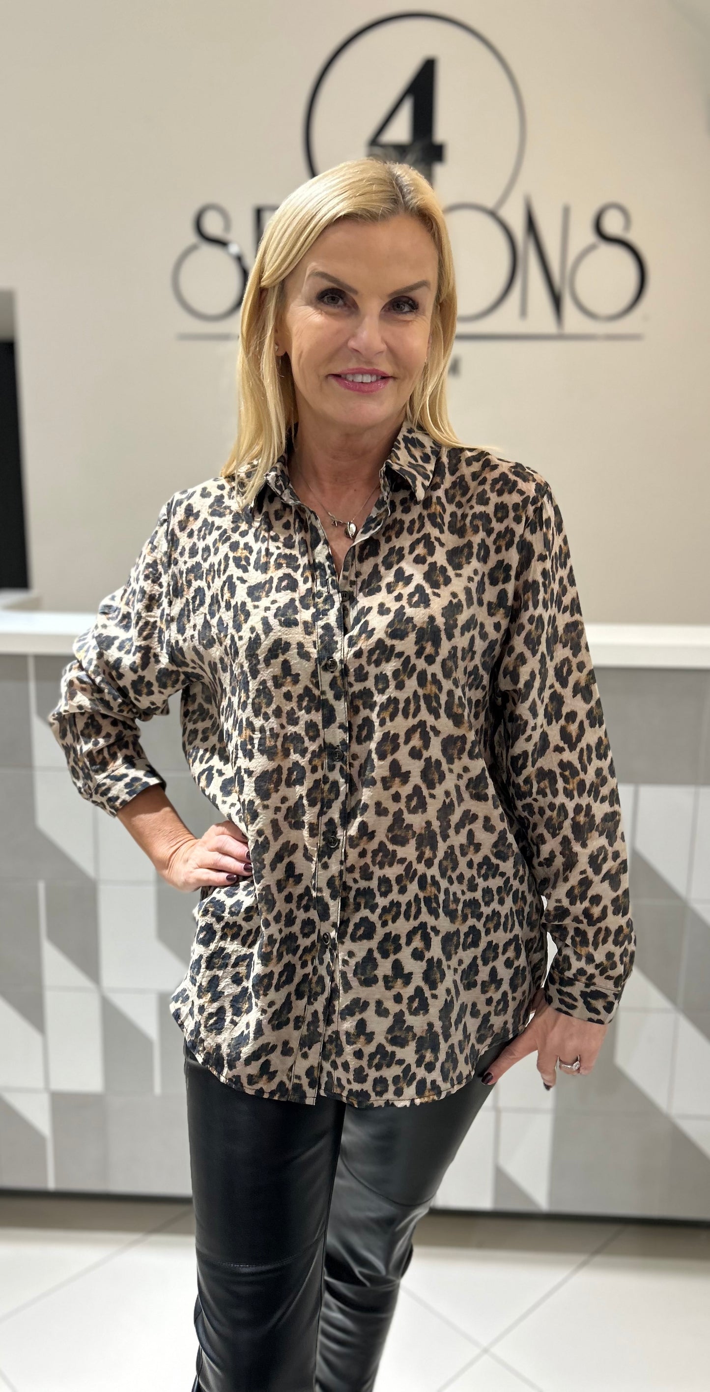 Marškiniai gyvūnų rašto (P869)