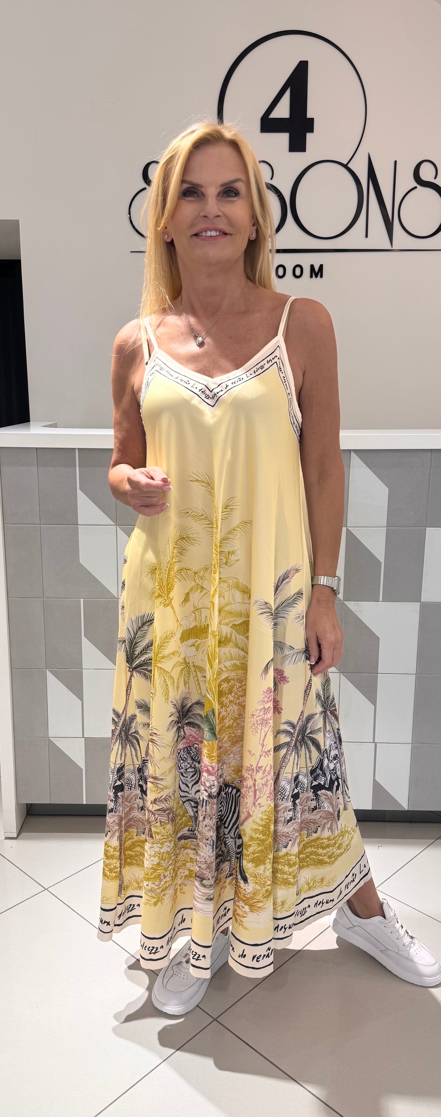 Suknelė su palmėmis(S270)