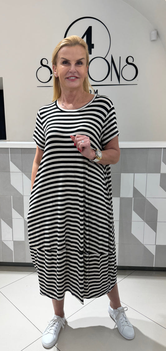 Dryžuota suknelė(S229)