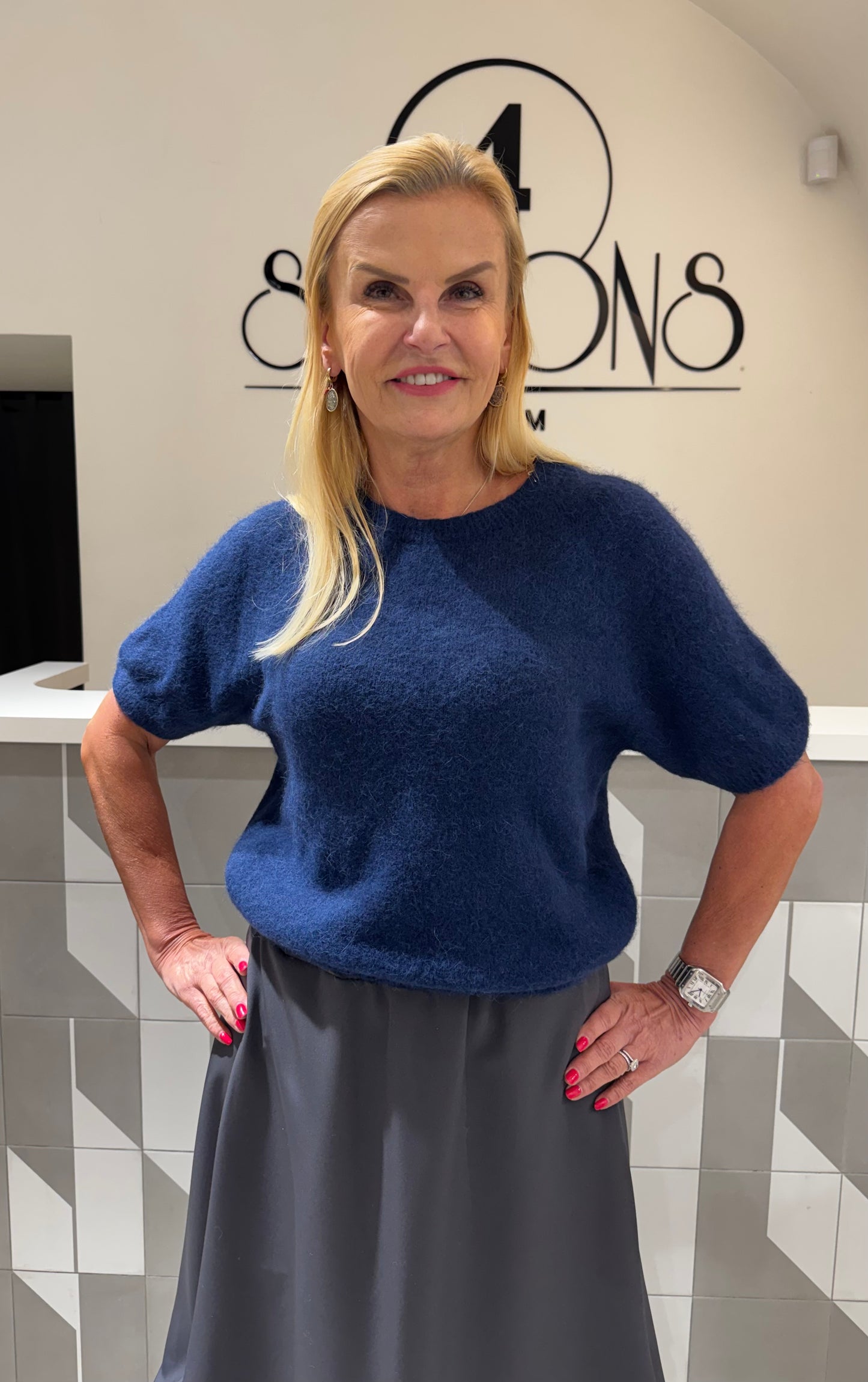 Baby alpakos vilnos megztukas trumpomis(m509) rankovėmis