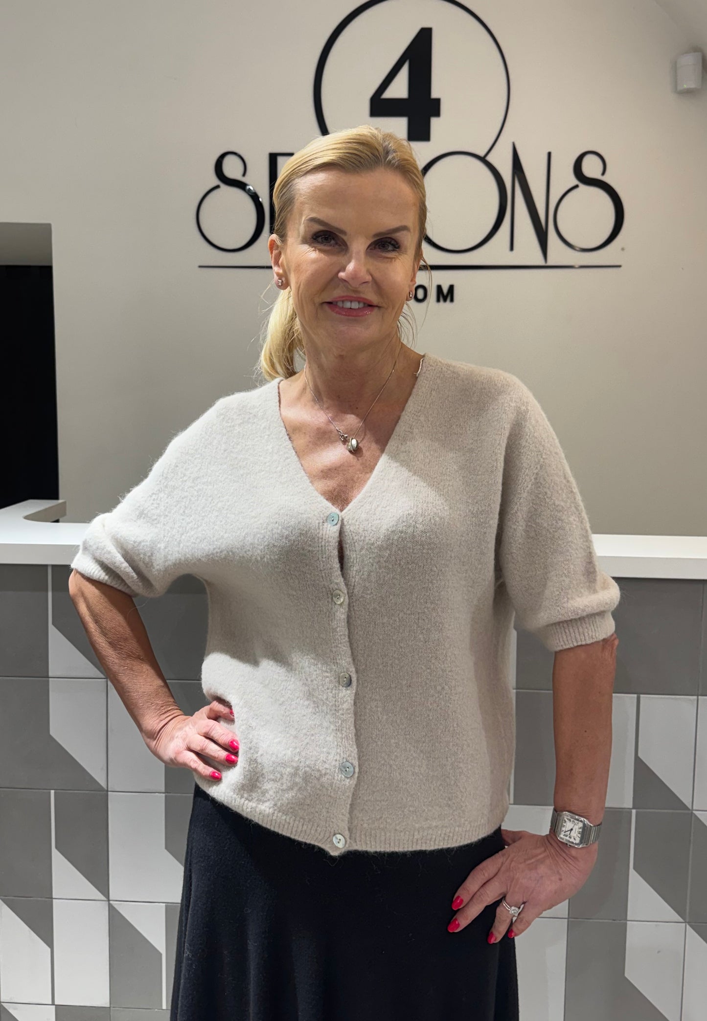 Baby alpakos vilnos kardiganas (m508)