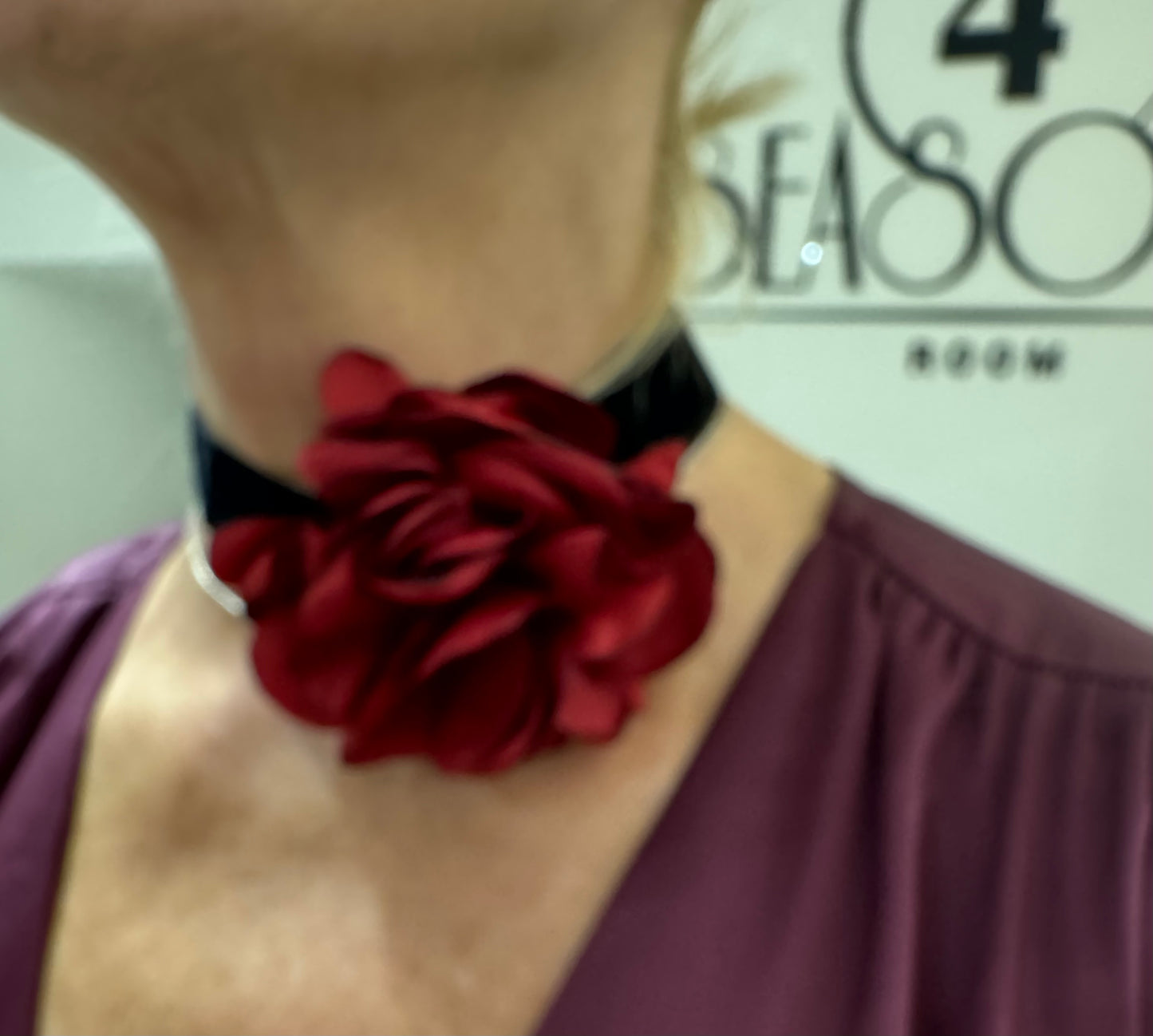 Kaklo papuošalas su Gėle (G1)