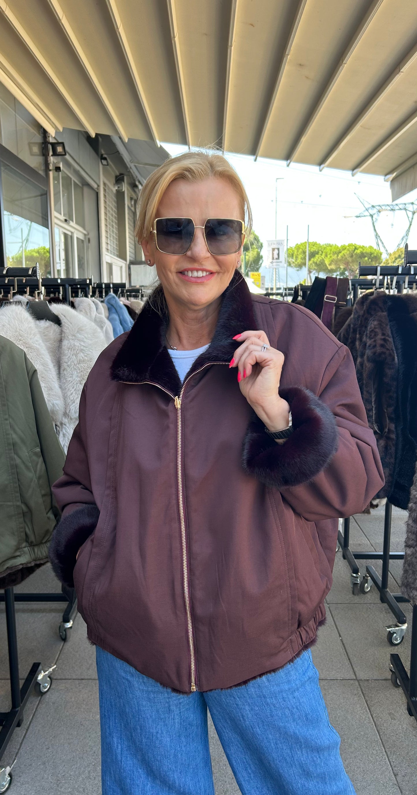 Dvipusė parka/kailiniai (it15)