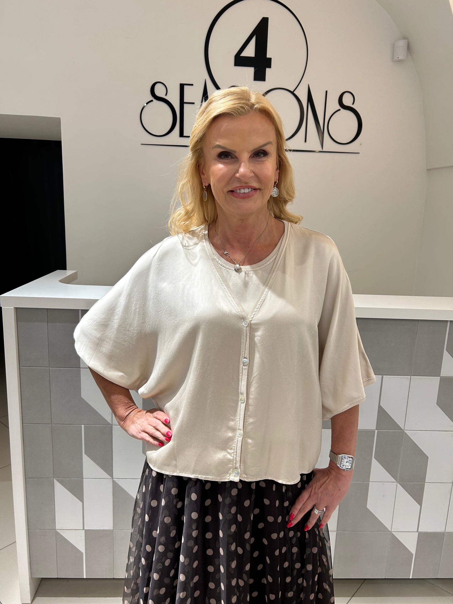 Viskozės ir šilko pluošto kardiganas (p873)