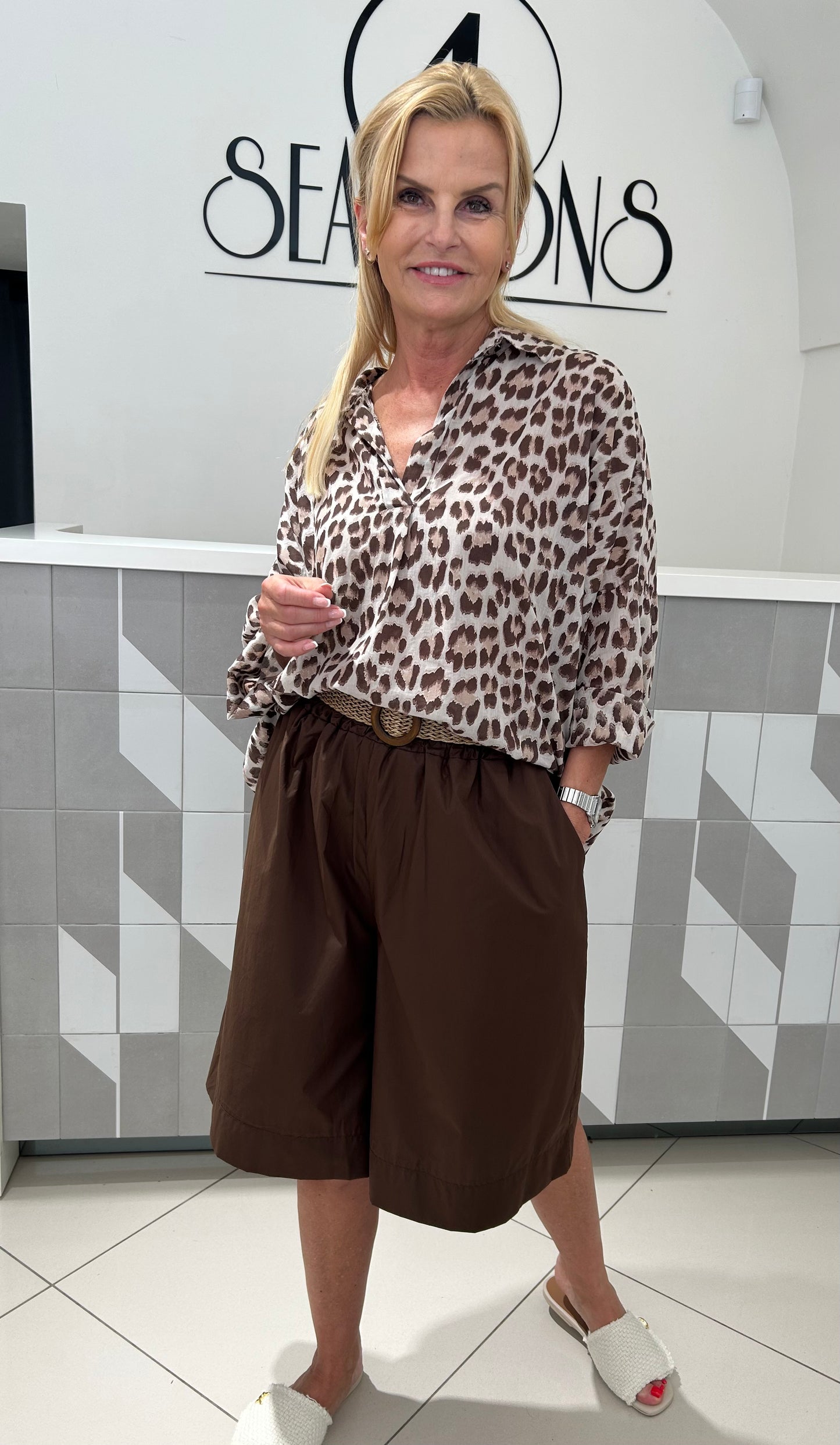 Didesnio dydžio medvilniniai šortai  ( s54)